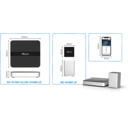 MS-N1008-UNPC    NVR PoE 8 Ch 4K